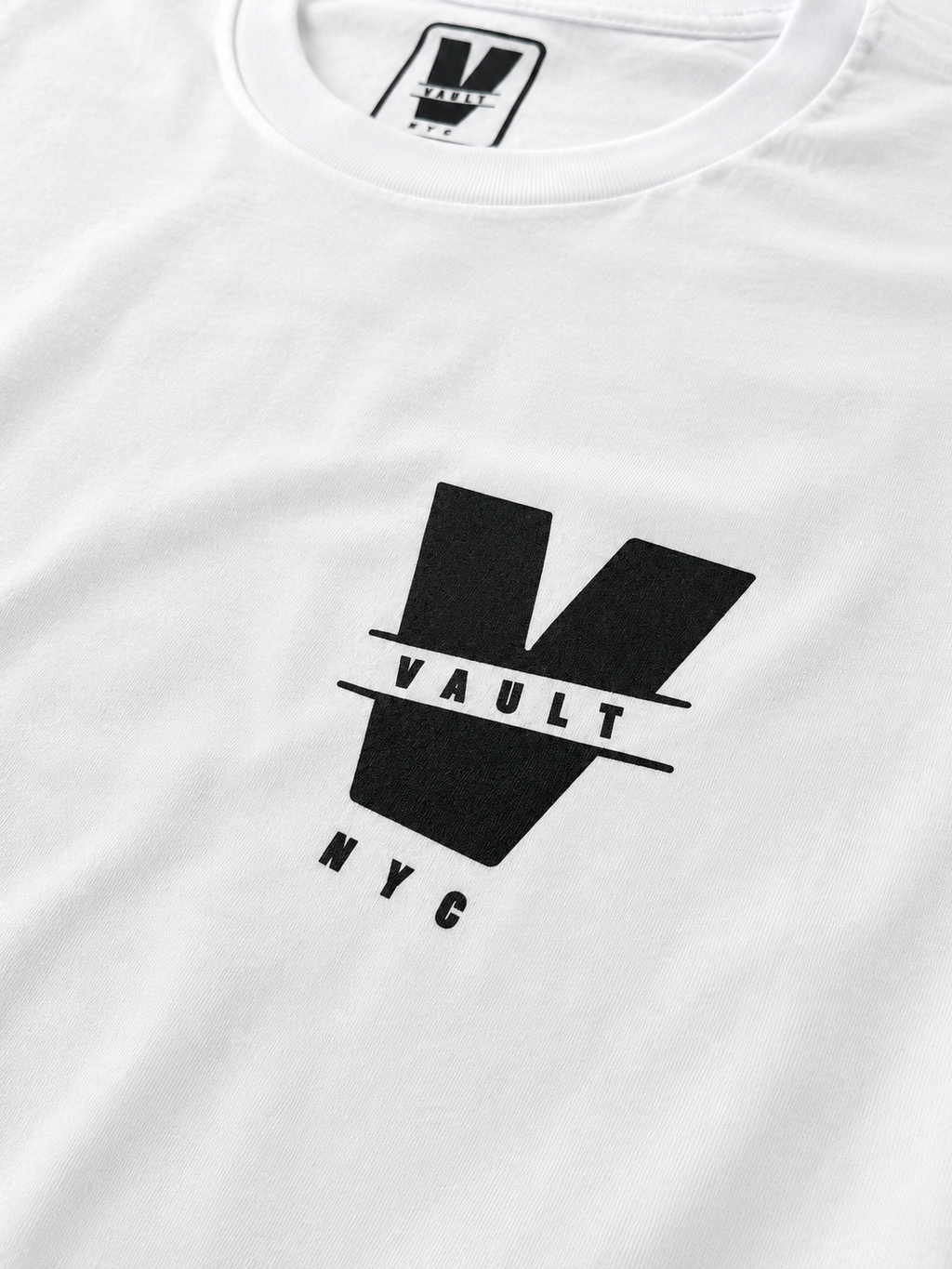 "Vault-Home Team Logo"  Tee (White)