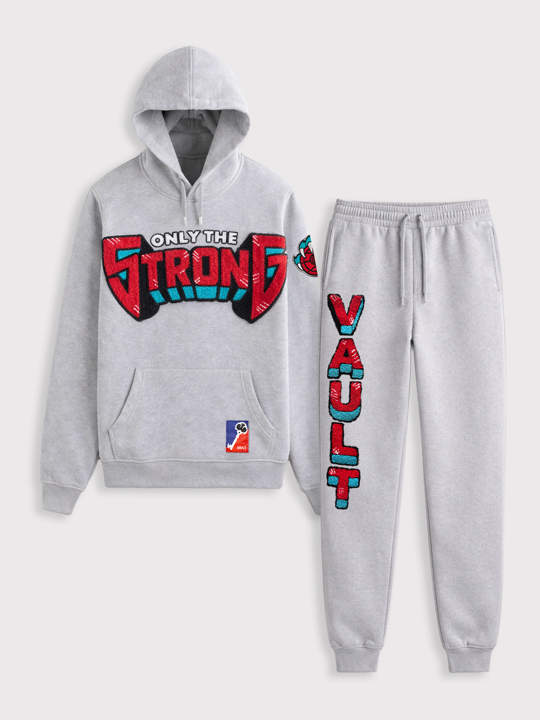 Only The Strong (Memphis Style) Heather Grey