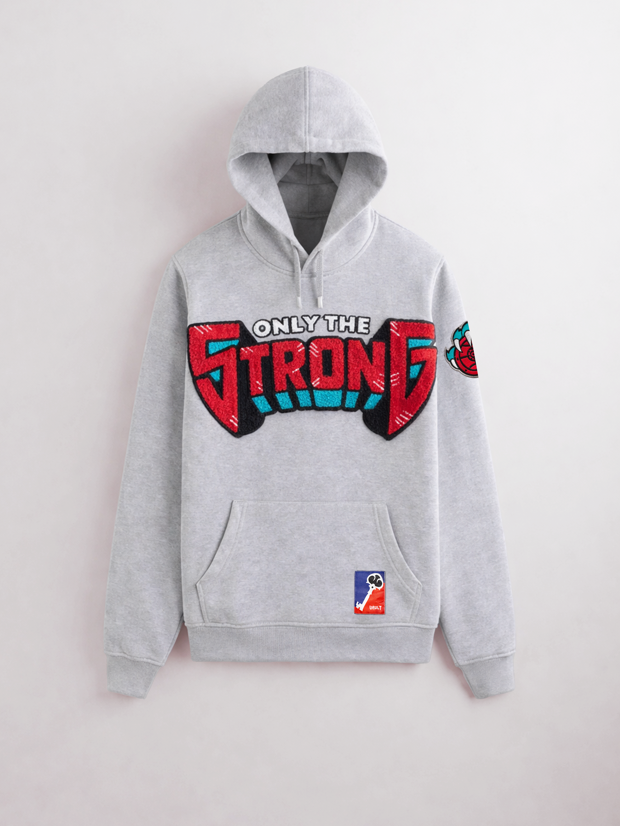 Only The Strong (Memphis Style) Heather Grey